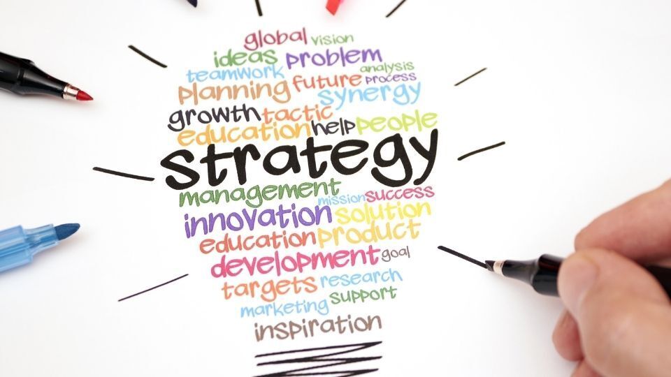(In the image it can be seen that some key elements for an effective content strategy are being mentioned)
